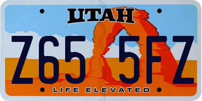 UT license plate Z655FZ