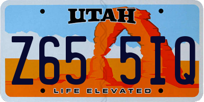 UT license plate Z655IQ