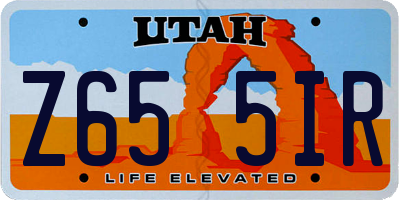 UT license plate Z655IR