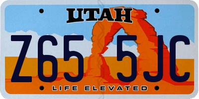 UT license plate Z655JC
