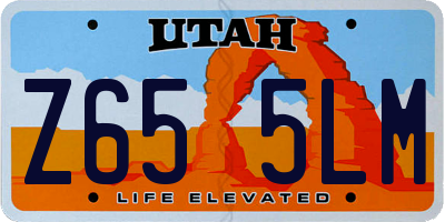 UT license plate Z655LM