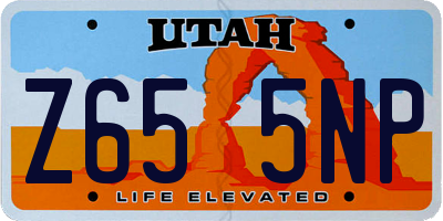 UT license plate Z655NP