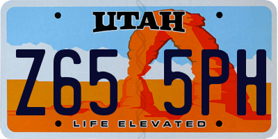 UT license plate Z655PH