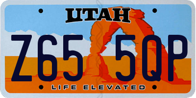 UT license plate Z655QP
