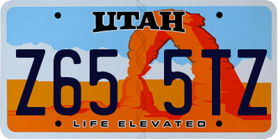 UT license plate Z655TZ