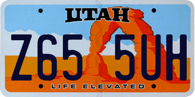 UT license plate Z655UH