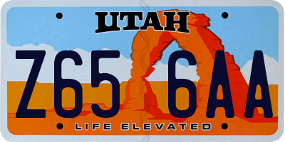 UT license plate Z656AA