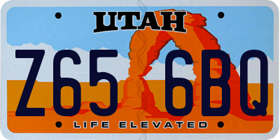 UT license plate Z656BQ