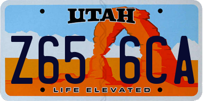 UT license plate Z656CA