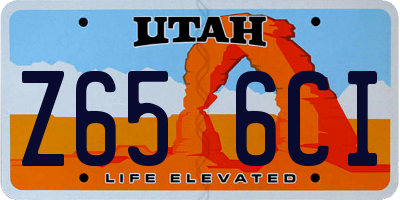 UT license plate Z656CI