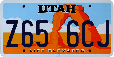 UT license plate Z656CJ