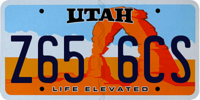 UT license plate Z656CS