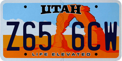 UT license plate Z656CW