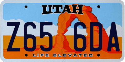 UT license plate Z656DA