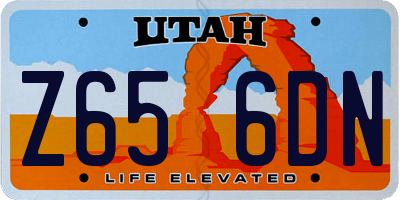 UT license plate Z656DN