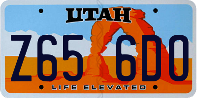 UT license plate Z656DO