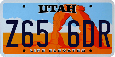 UT license plate Z656DR