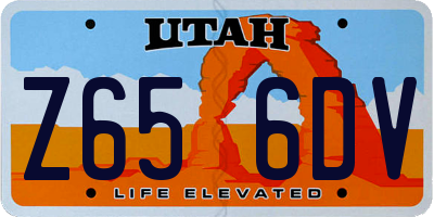 UT license plate Z656DV