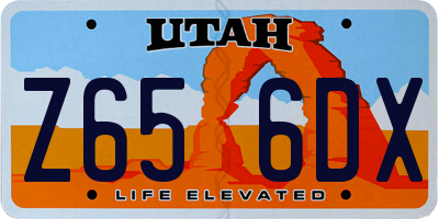 UT license plate Z656DX