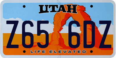 UT license plate Z656DZ