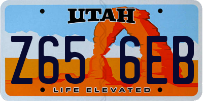 UT license plate Z656EB