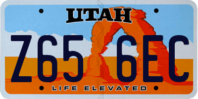 UT license plate Z656EC