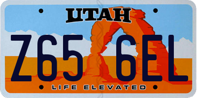 UT license plate Z656EL