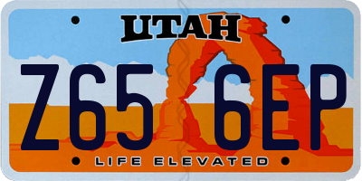 UT license plate Z656EP
