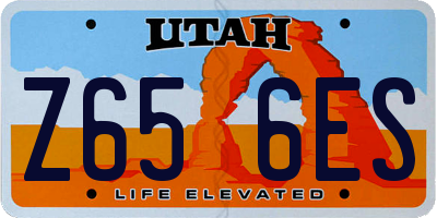 UT license plate Z656ES
