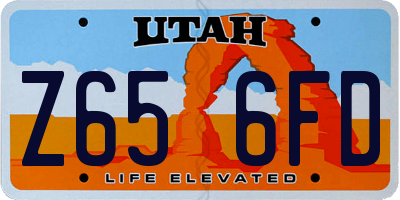 UT license plate Z656FD