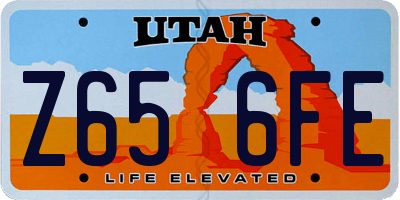 UT license plate Z656FE