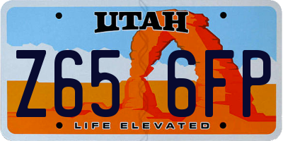 UT license plate Z656FP