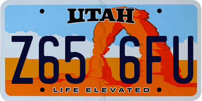 UT license plate Z656FU