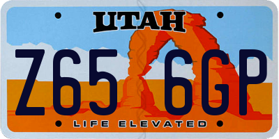 UT license plate Z656GP