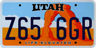 UT license plate Z656GR