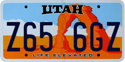 UT license plate Z656GZ