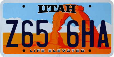 UT license plate Z656HA