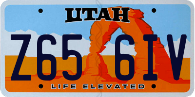 UT license plate Z656IV