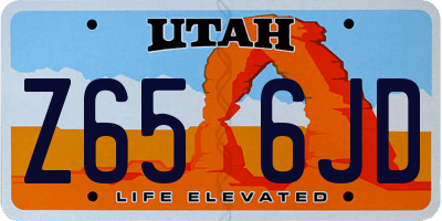 UT license plate Z656JD