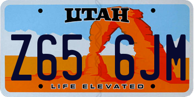 UT license plate Z656JM