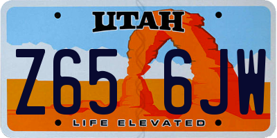 UT license plate Z656JW