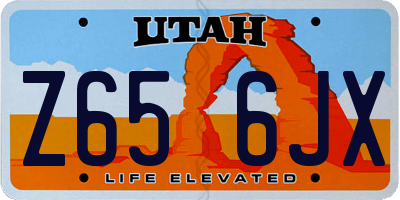 UT license plate Z656JX