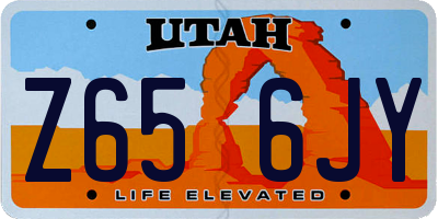 UT license plate Z656JY
