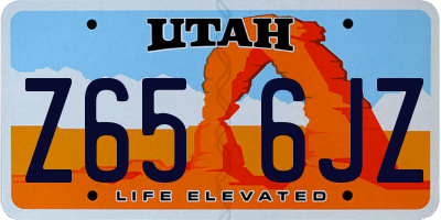 UT license plate Z656JZ
