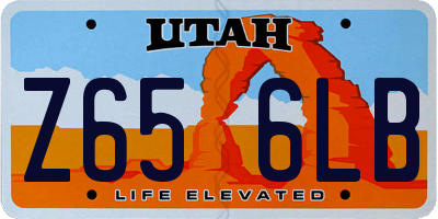 UT license plate Z656LB