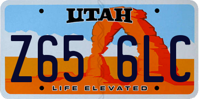 UT license plate Z656LC