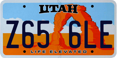 UT license plate Z656LE