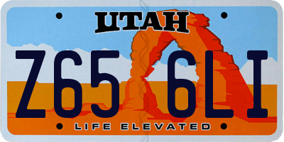 UT license plate Z656LI