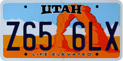 UT license plate Z656LX