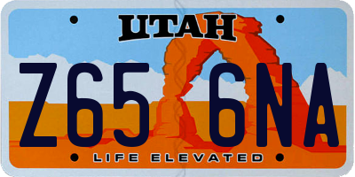 UT license plate Z656NA